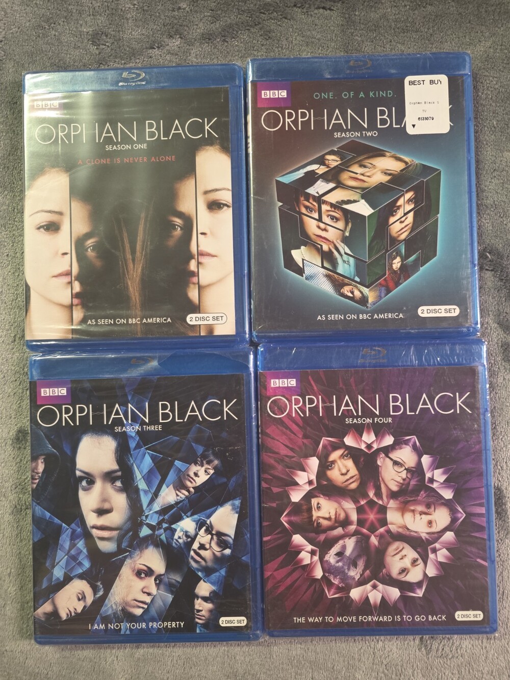 Orphan Black Seasons 1-4 Blu Ray Sealed